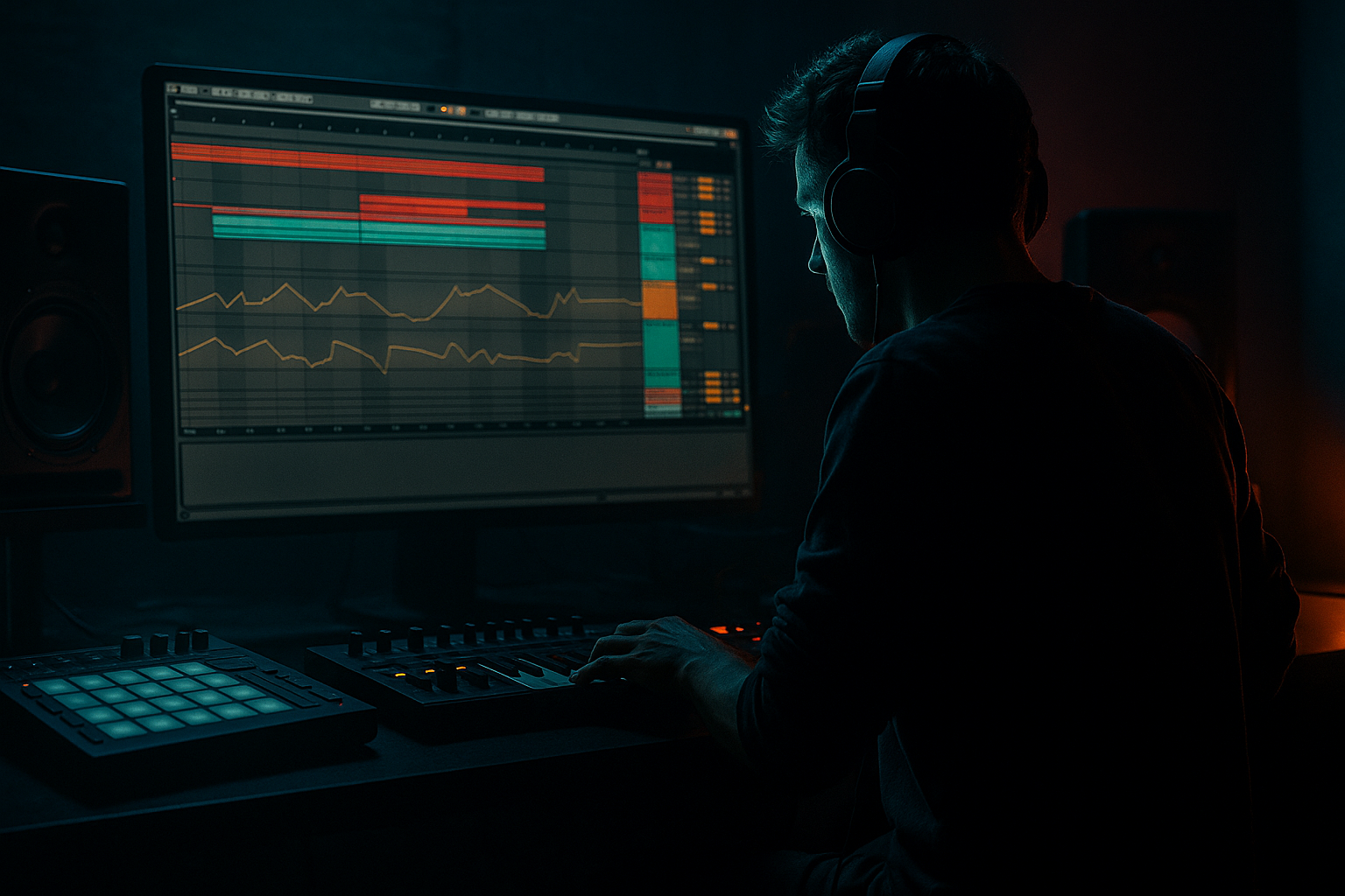 Ed Rush edit: control a hoover stab from scratch in Ableton Live 12 for smoky warehouse vibes (Advanced · Groove · tutorial) cover image