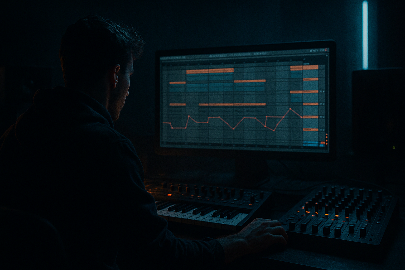 Clipz edit: stretch a delay throw from scratch in Ableton Live 12 using Session View to Arrangement View (Advanced · Atmospheres · tutorial) cover image
