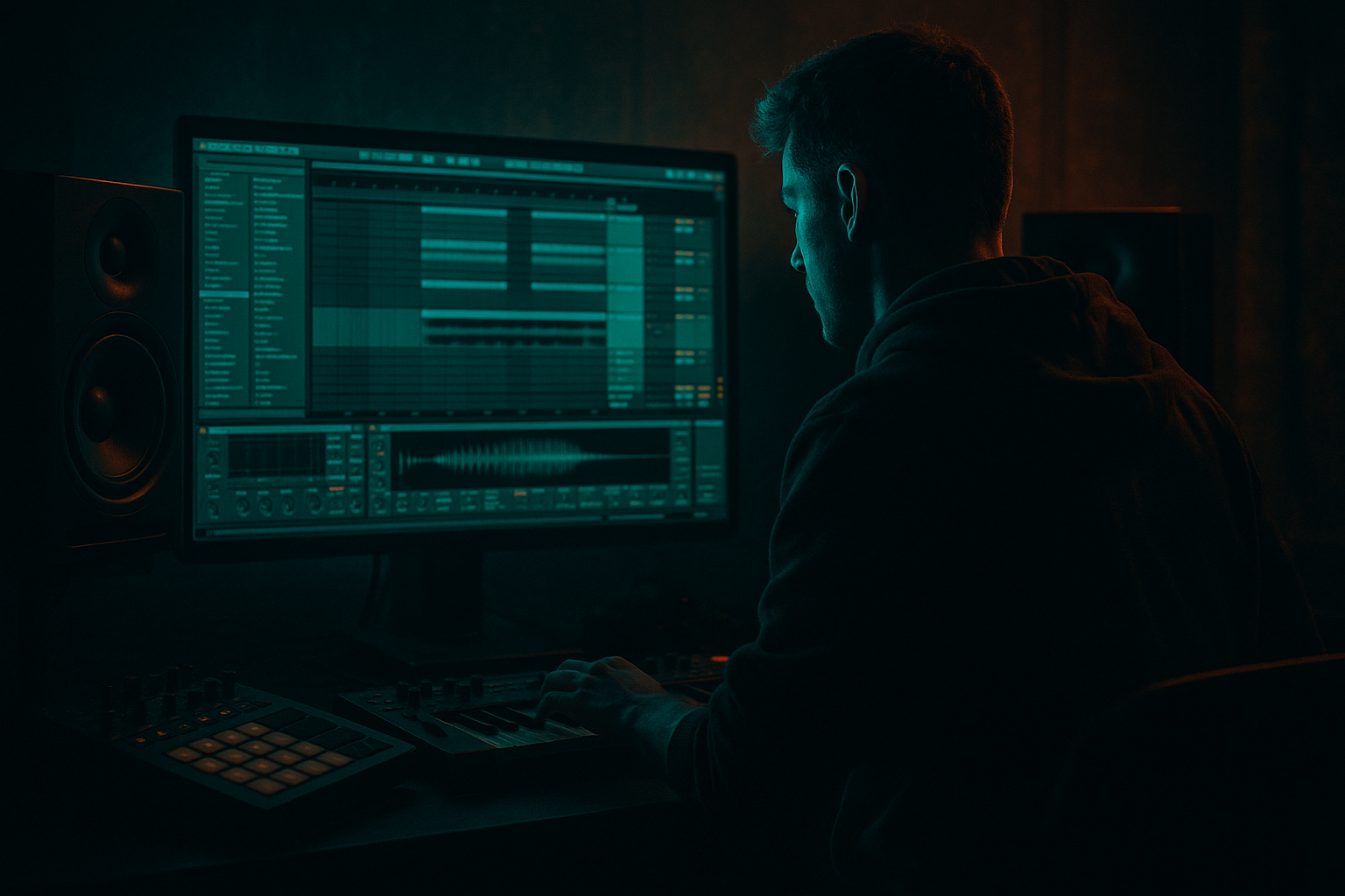 Design a chopped-vinyl texture for smoky warehouse vibes in Ableton Live 12 (Intermediate · FX · tutorial) cover image