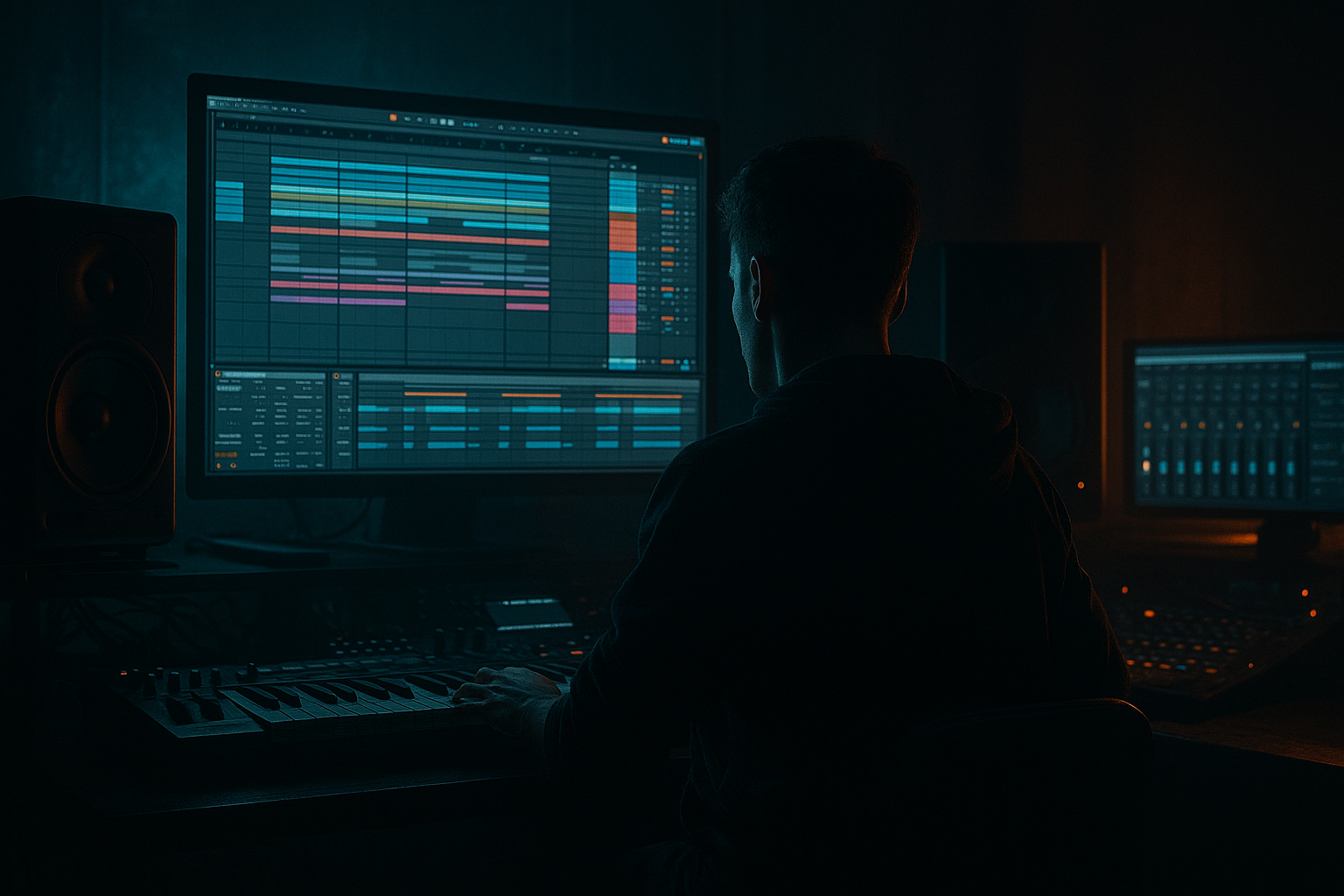 Danny Byrd oldskool DnB breakbeat: glue and arrange in Ableton Live 12 for late-night roller weight (Advanced · Atmospheres · tutorial) cover image