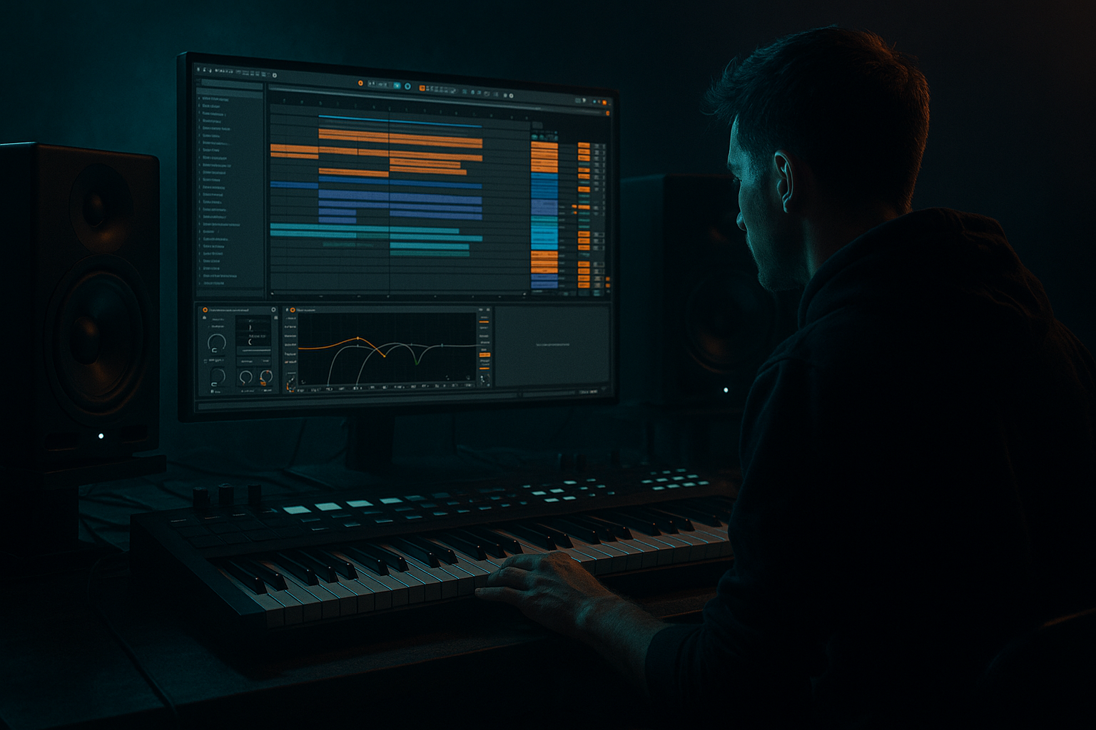 Layer a Ray Keith bassline turn in Ableton Live 12 for 90s-inspired darkness (Intermediate · Basslines · tutorial) cover image