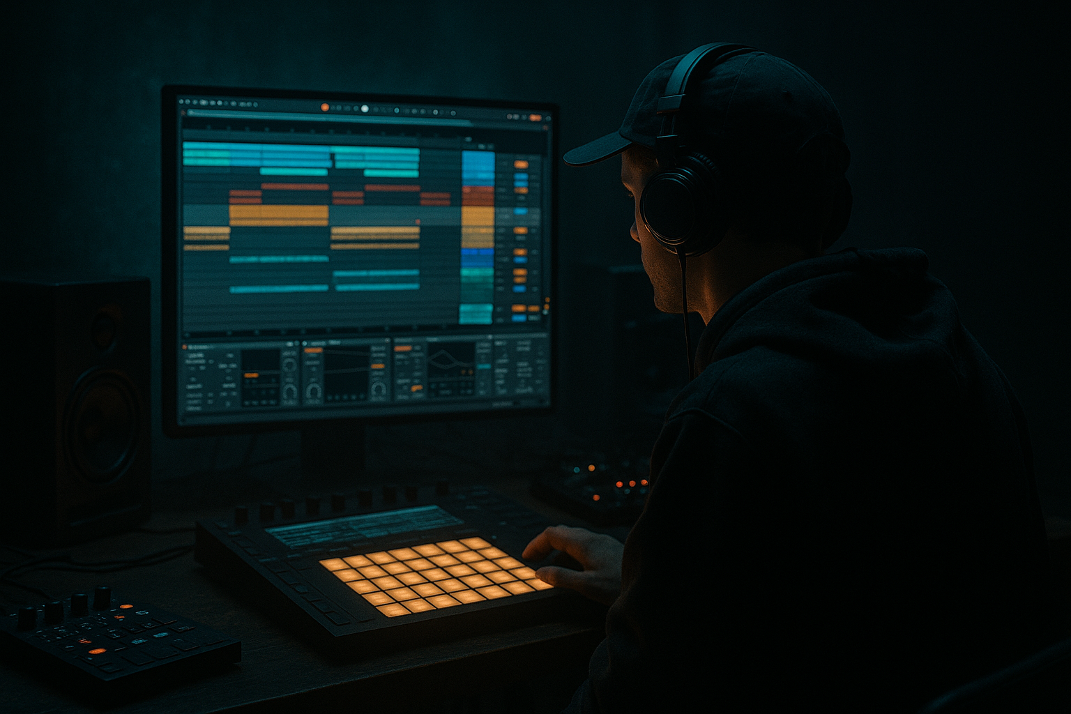Midnight Amen a subsine workflow: saturate and arrange in Ableton Live 12 (Intermediate · Atmospheres · tutorial) cover image