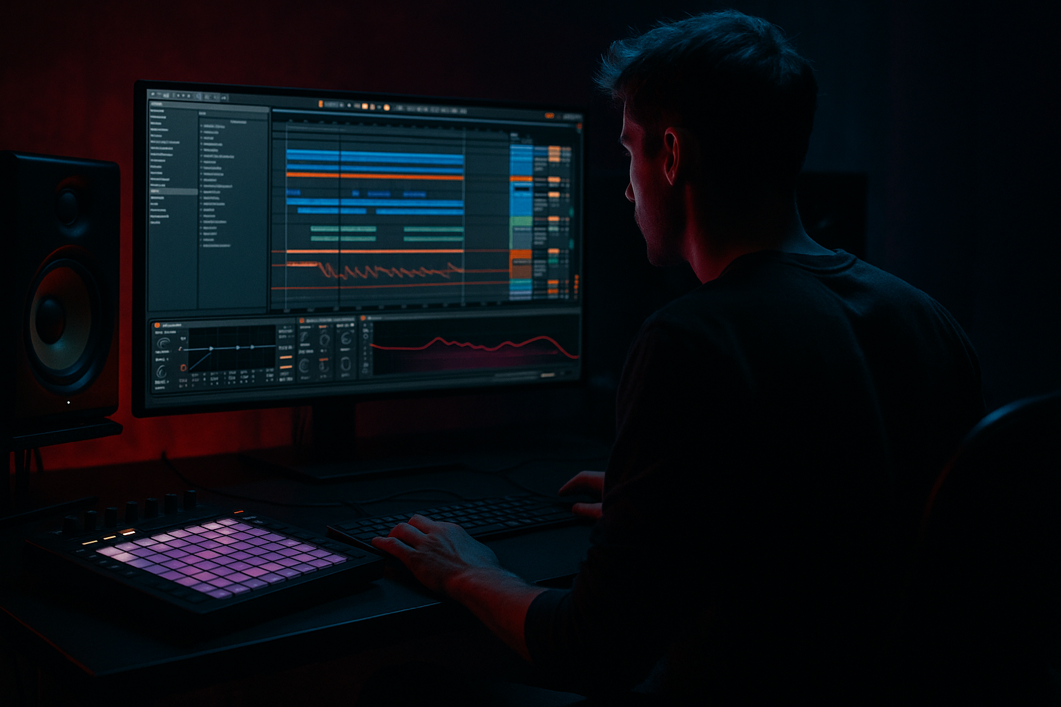 Workforce edit: tighten a darkside intro from scratch in Ableton Live 12 for sub-heavy soundsystem pressure (Beginner · DJ Tools · tutorial) cover image